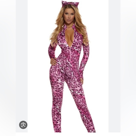 Forplay Pants - Forplay Pink Purrrrfection Sexy Cat Costume
